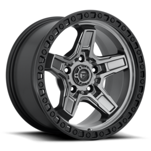 Fuel 1PC D698 KICKER, MATTE GUN METAL BLACK BEAD RING (17x9 ET-12 5x127)