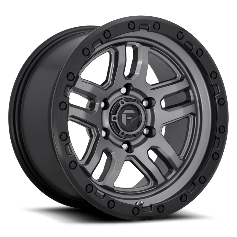 Fuel 1PC D701 AMMO, MATTE GUN METAL BLACK BEAD RING (18x9 ET-12 6x135)