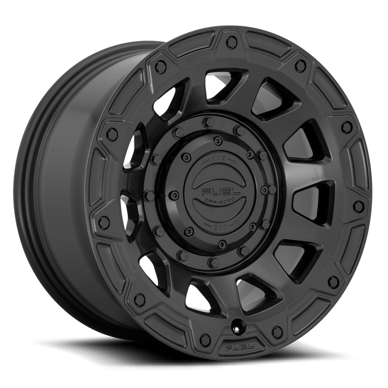 Fuel 1PC D729 TRACKER, SATIN BLACK (17x9 ET-12 6x135/6x139.7)