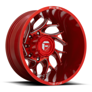 Fuel 1PC D742 RUNNER, Candy Red Milled (20x8.25 ET-221 8x210)