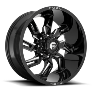 Fuel 1PC D747 LOCKDOWN, Gloss Black Milled (20x10 ET-18 5x127)