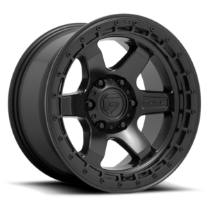 Fuel 1PC D750 BLOCK, Matte Black With Black Ring (18x9 ET1 5x139.7)