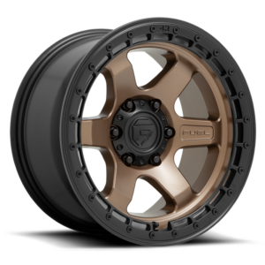 Fuel 1PC D751 BLOCK, Matte Bronze With Black Ring (17x9 ET-12 6x139.7)