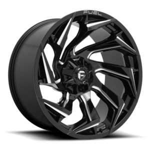Fuel 1PC D753 REACTION, Gloss Black Milled (24x12 ET-44 8x165.1)