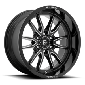 Fuel 1PC D761 CLASH, Gloss Black Milled (20x10 ET-18 6x135)
