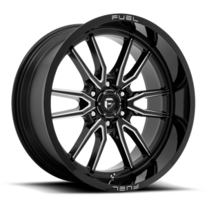 Fuel 1PC D761 CLASH, Gloss Black Milled (22x10 ET-18 6x135)