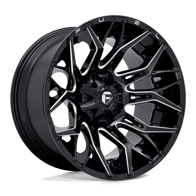 Fuel 1PC D769 TWITCH, Glossy Black Milled (22x12 ET-44 8x170)