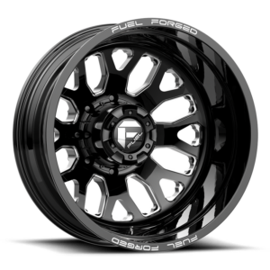 Fuel Mono DE19 FF19D, Gloss Black Milled (20x8.25 ET-202 8x200)
