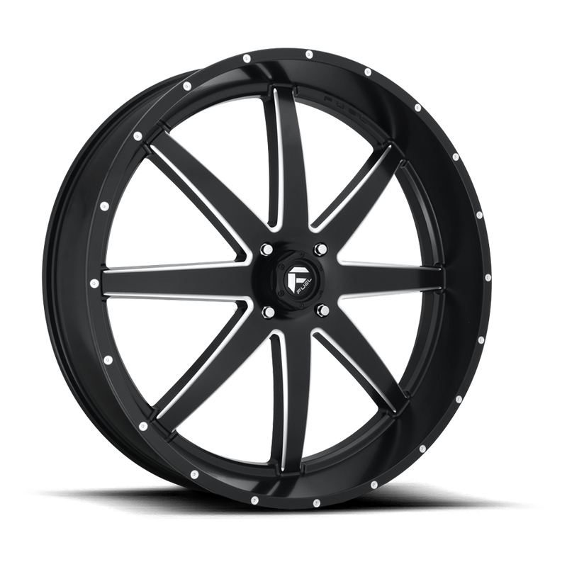 Fuel UTV D538 MAVERICK, MATTE BLACK MILLED (30x6 ET1 4x156)