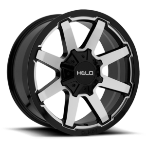 Helo HE909, Gloss Black Machined (17x9 ET18 5x127/5x139.7)