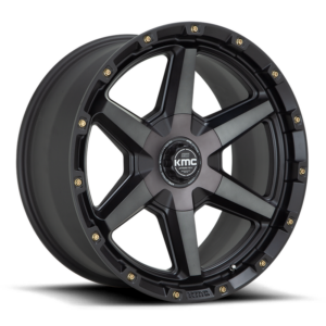KMC KM101 TEMPO, Satin Black With Gray Tint (17x9 ET18 6x114.3/6x139.7)