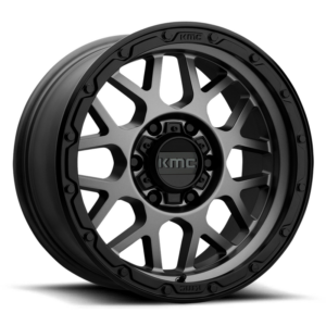 KMC KM535 GRENADE OFF-ROAD, Matte Gray Matte Black Lip (16x8 ET-6 6x139.7)