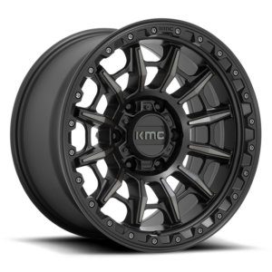 KMC KM547 CARNAGE, Satin Black With Gray Tint (17x9 ET0 5x150)