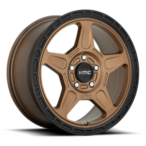 KMC KM721 ALPINE, Matte Bronze With Black Lip (18x8 ET38 5x112)