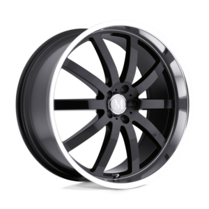 Mandrus WILHELM, GLOSS BLACK W/ MIRROR CUT LIP (20x8.5 ET25 5x112)
