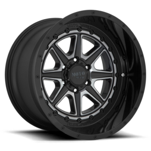 Moto Metal MO801 PHANTOM, Gloss Black With Gray Tint (24x12 ET-44 8x170)