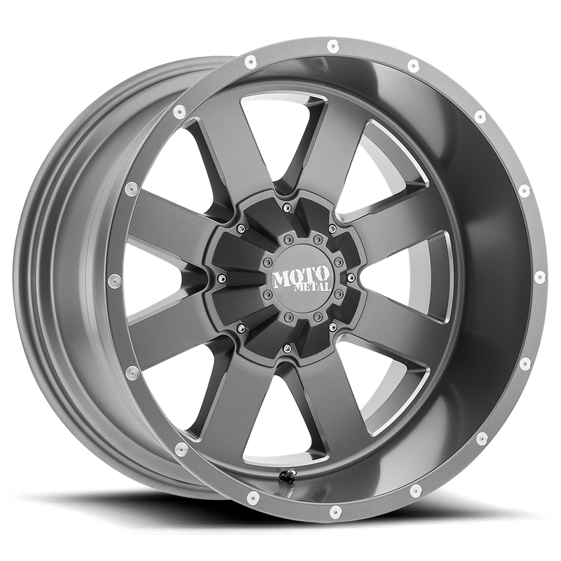 Moto Metal MO962, Satin Gray Milled (20x10 ET-24 6x135)