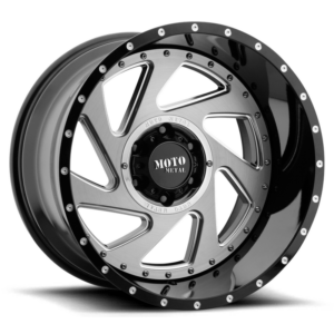 Moto Metal MO989 CHANGE UP, Gloss Black Milled Brushed Inserts (20x12 ET-44 5x150)