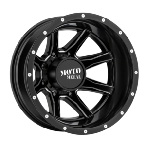 Moto Metal MO995, Satin Black Milled - Rear (17x6.5 ET-140 8x200)