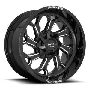 Moto Metal MO999, Gloss Black Milled (22x12 ET-44 5x139.7/5x150)