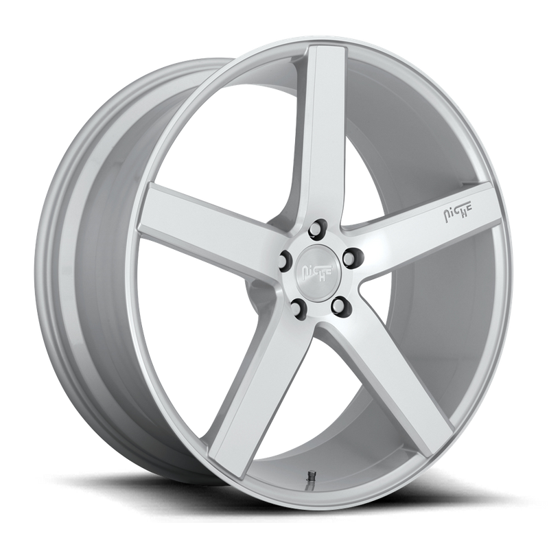 Niche 1PC M135 MILAN, GLOSS SILVER MACHINED (18x8 ET40 5x114.3)
