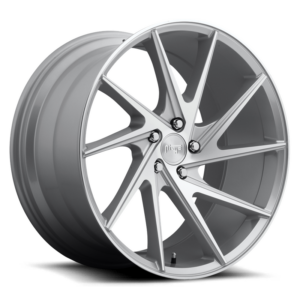 Niche 1PC M162 INVERT, GLOSS SILVER MACHINED (20x10.5 ET35 5x120)