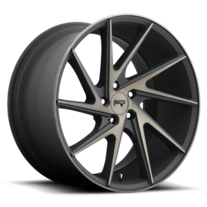 Niche 1PC M163 INVERT, MATTE BLACK MACHINED RING (20x10.5 ET30 5x114.3)