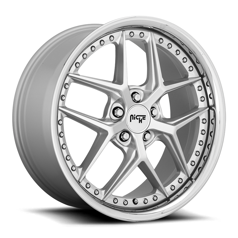 Niche 1PC M225 VICE, MATTE SILVER (20x9 ET35 5x114.3)