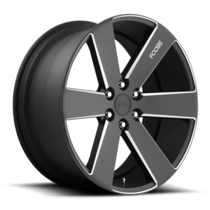Foose 1PC F158 SWITCH, MATTE BLACK MILLED (20x9.5 ET30 6x139.7)