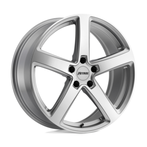 Petrol P2A, SILVER W/ MACHINED CUT FACE (17x8 ET32 5x112)