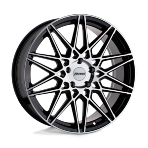 Petrol P3C, GLOSS BLACK W/ MACHINED FACE (17x8 ET35 5x120)