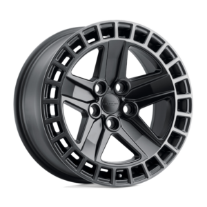 RedBourne ALSTON, MATTE BLACK W/ MACHINED DARK TINT LIP (18x8.5 ET25 5x120)