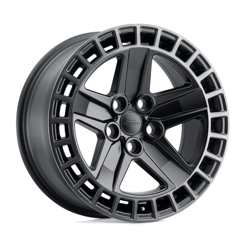 RedBourne ALSTON, MATTE BLACK W/ MACHINED DARK TINT LIP (18x8.5 ET25 5x120)