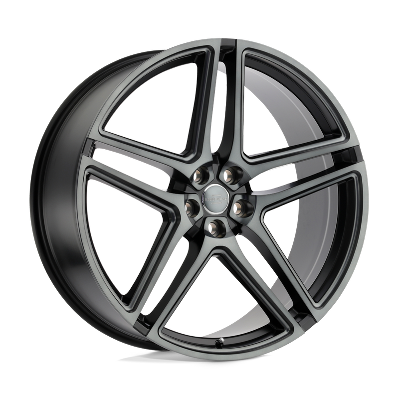 RedBourne CROWN, MATTE BLACK W/ MACHINED FACE & MILLED SPOKE (22x10 ET35 5x120)
