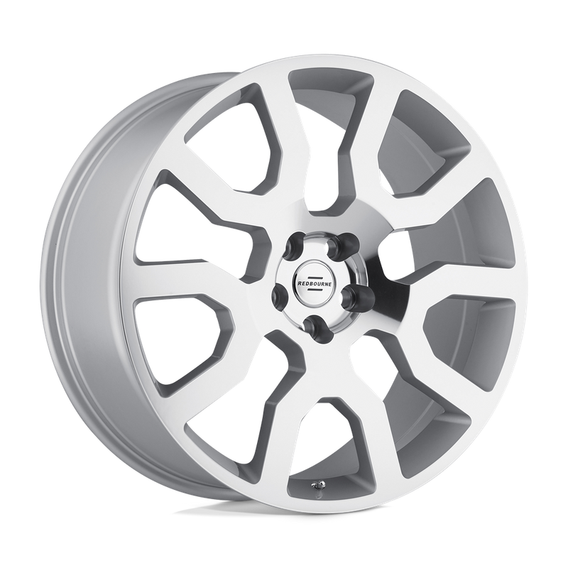 RedBourne HERCULES, SILVER W/ MIRROR CUT FACE (22x10 ET37 5x120)