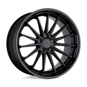 TSW MARINA, MATTE BLACK W/ GLOSS BLACK LIP (18x8.5 ET30 5x114.3)