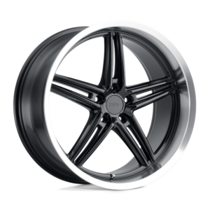 TSW VARIANTE, GLOSS BLACK W/ MACHINED LIP (19x8.5 ET32 5x112)