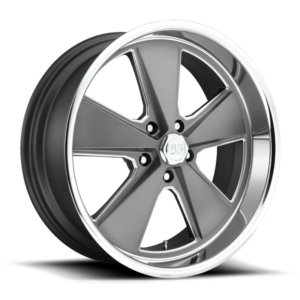 US Mag 1PC U120 ROADSTER, MATTE GUN METAL MACHINED (18x8 ET1 5x114.3)