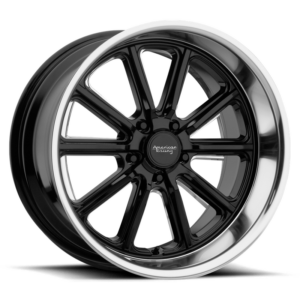 American Racing Vintage VN507 RODDER, Gloss Black Diamond Cut Lip (17x7 ET0 5x114.3)