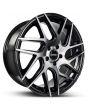 HUSSLA SAVAGE, GLOSS BLACK DARK TINT (20X9.5 ET15 5X100)