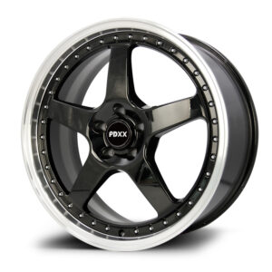 PDXX SVFR PDXX, MACHINED LIP BLACK (20X9.5 ET42 5X120)
