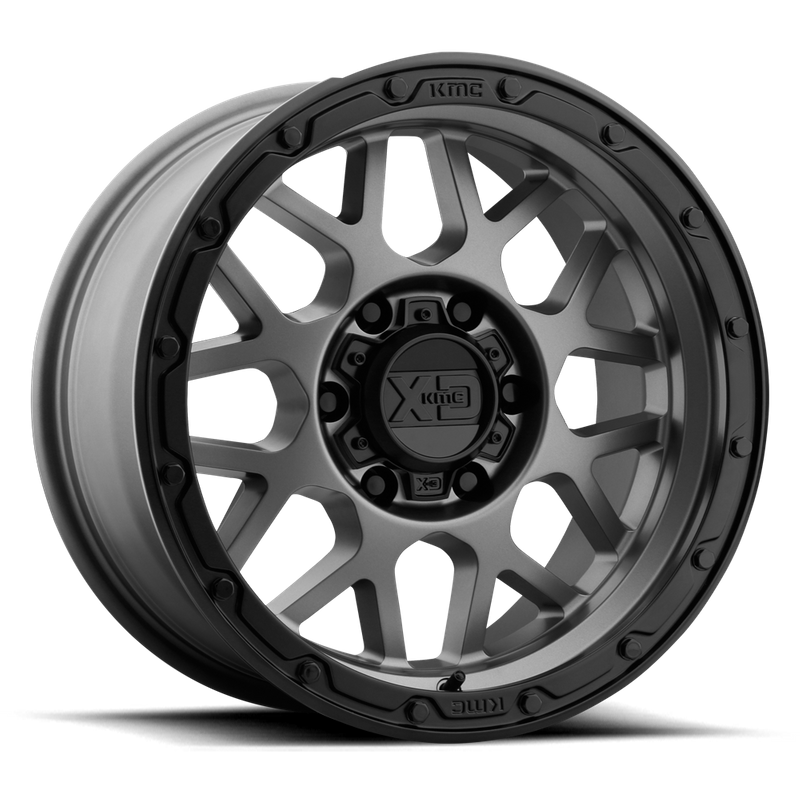 XD XD135 GRENADE OR, Matte Gray Matte Black Lip (17x9 ET18 6x114.3 ...