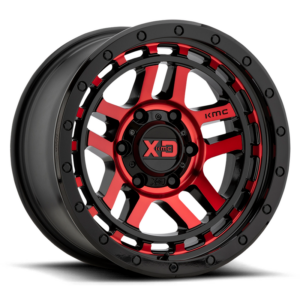 XD XD140 RECON, Gloss Black Machined With Red Tint (17x8.5 ET18 6x139.7)