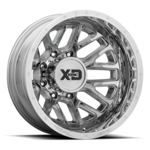 XD XD843 GRENADE DUALLY, Chrome - Rear (17x6.5 ET-140 8x200)