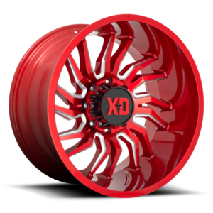 XD XD858 TENSION, Candy Red Milled (22x12 ET-44 8x165.1)