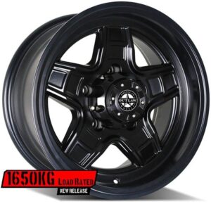 AMERICAN OUTLAW AMERICAN OUTLAW CRUISER, CRUISER SATIN BLACK (17X9 ET-15 5X150)
