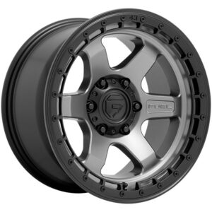 FUEL FUEL BLOCK, BLOCK D752 MATTE ANTHRACITE W BLACK RING (17X9 ET1 6X139.7)