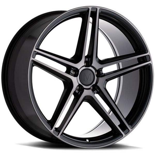 MANDRUS MANDRUS BREMEN, BREMEN SEMI GLOSS BLACK W MIRROR CUT FACE (17X8 ET42 5X112)