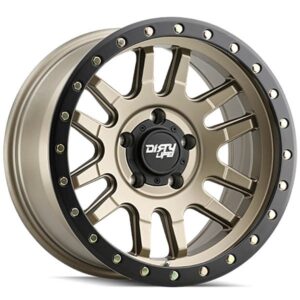 DIRTY LIFE DIRTY LIFE CANYON, CANYON PRO SATIN GOLD W BLACK LIP (17X9 ET0 5X150)