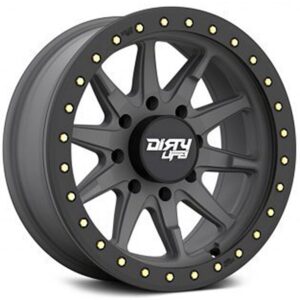 DIRTY LIFE DIRTY LIFE DT2, DT2 SATIN GRAPHITE W BLACK LIP (17X9 ET0 6X139.7)